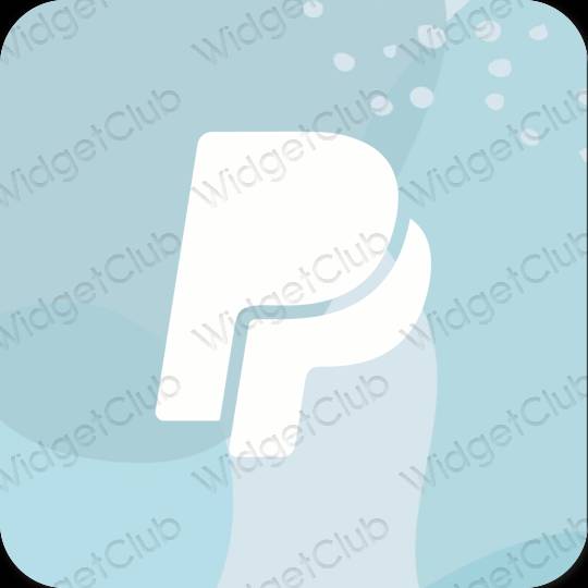 Pictograme pentru aplicații Paypal estetice