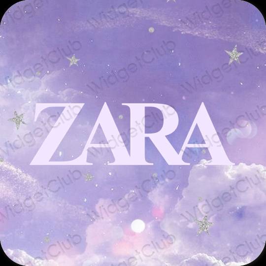 Estetic Violet ZARA pictogramele aplicației