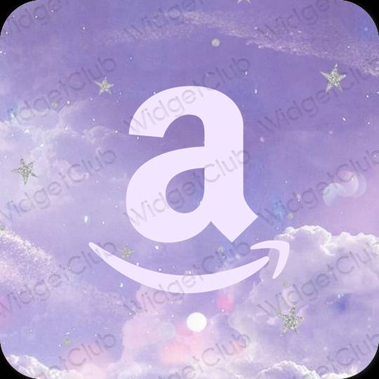 審美的 紫色的 Amazon 應用程序圖標