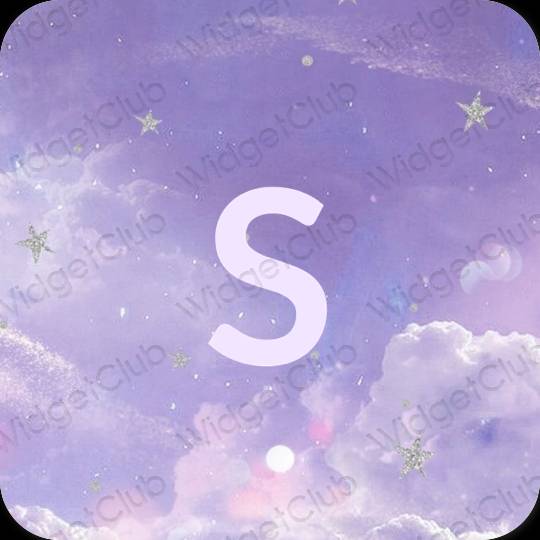 Estético púrpura SHEIN iconos de aplicaciones