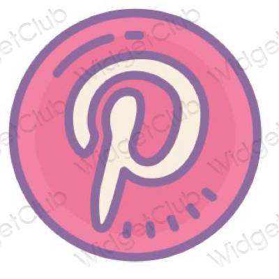 جمالية Pinterest أيقونات التطبيقات