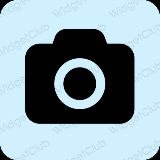 Естетски љубичаста Camera иконе апликација