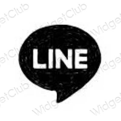 Estetske LINE ikone aplikacij