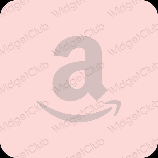 Estetico rosa pastello Amazon icone dell'app