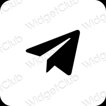 Ikon apl Telegram Estetik