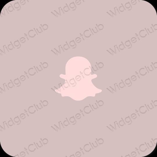Estetsko roza snapchat ikone aplikacij