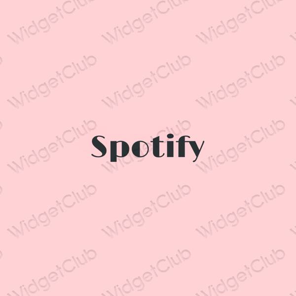نمادهای برنامه زیباشناسی Spotify
