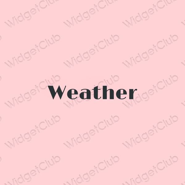 Esztétikus Weather alkalmazásikonok