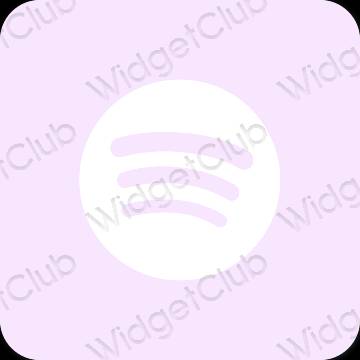 Ästhetisch Violett Spotify App-Symbole