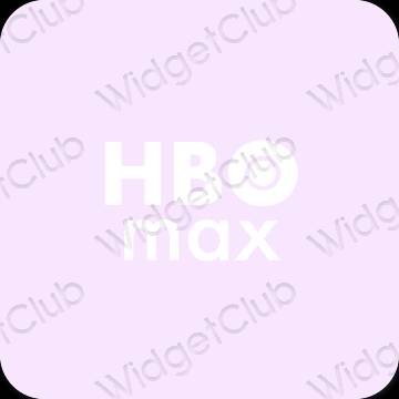 Estetis ungu HBO MAX ikon aplikasi