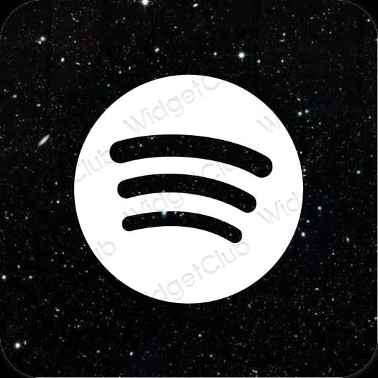 Estetske Spotify ikone aplikacij