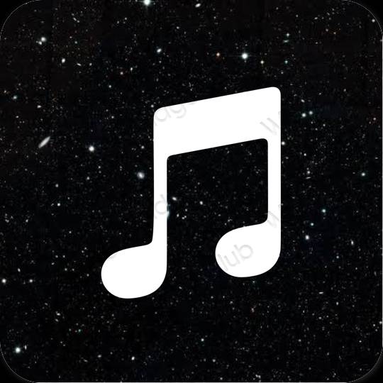 ესთეტიკური Apple Music აპლიკაციის ხატები