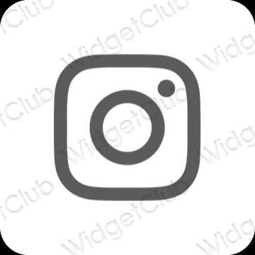 Estetyczne Instagram ikony aplikacji