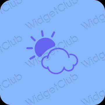 Estética Weather iconos de aplicaciones