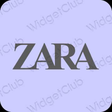 Aesthetic purple ZARA app icons