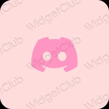 Естетичен розово discord икони на приложения