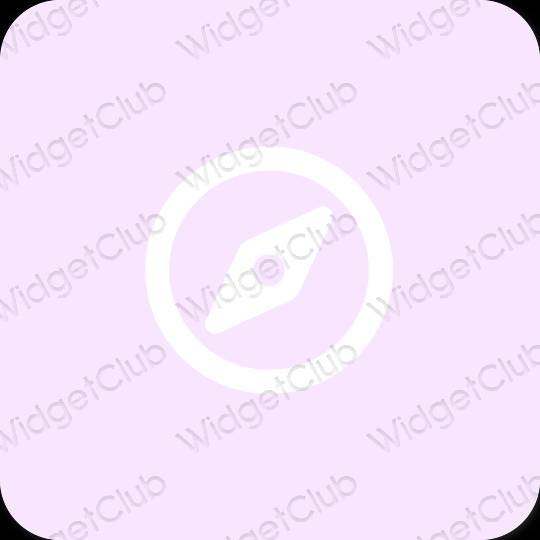Ästhetisch Violett Safari App-Symbole