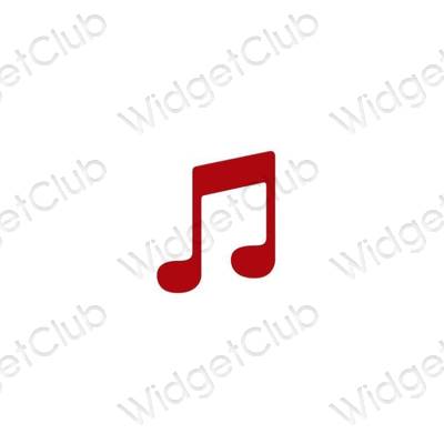 Esthetische Apple Music app-pictogrammen