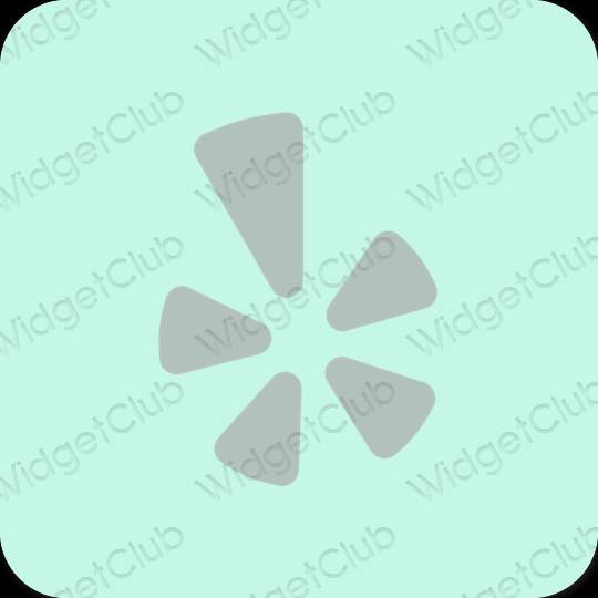 Esthetische Yelp app-pictogrammen