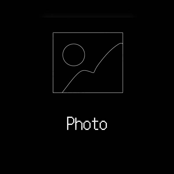 미적인 검은색 Photos 앱 아이콘