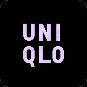 ესთეტიკური UNIQLO აპლიკაციის ხატები