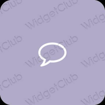 Estético azul pastel Messages ícones de aplicativos