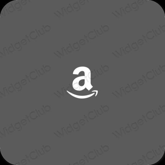 Ästhetisch grau Amazon App-Symbole