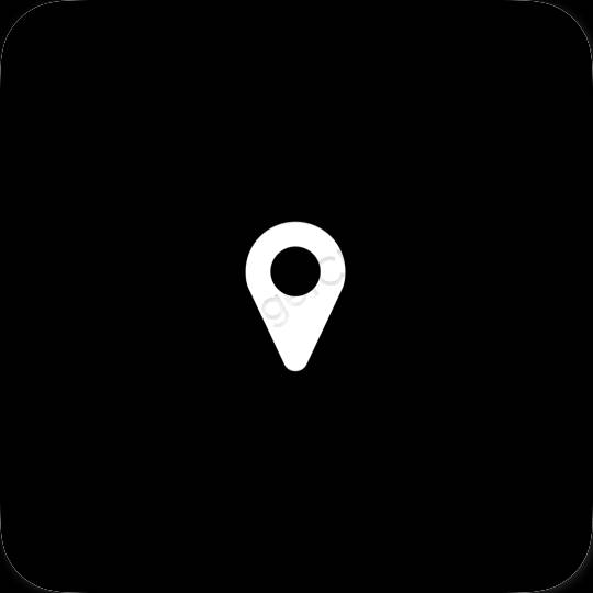 Aesthetic Google Map app icons