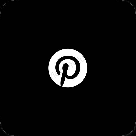 Estetické ikony aplikací Pinterest