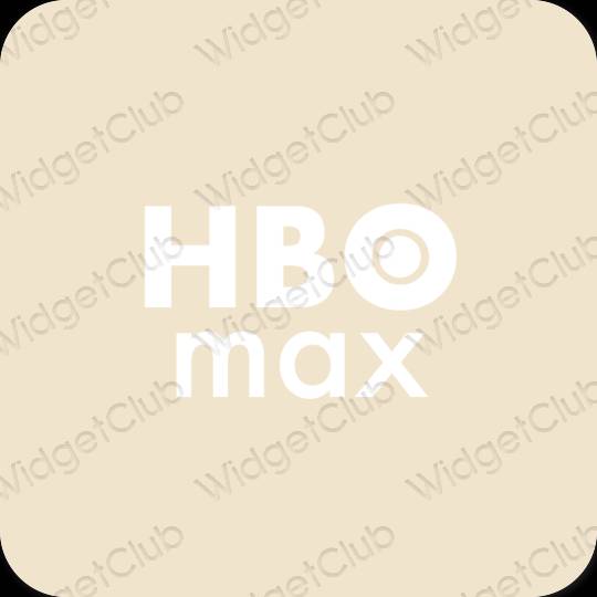 Aesthetic beige HBO MAX app icons