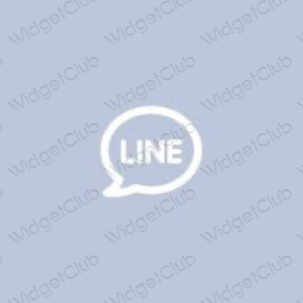 Estetico porpora LINE icone dell'app