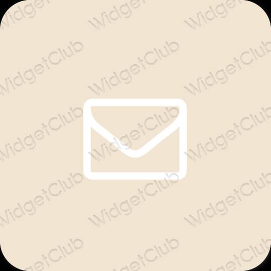 Stijlvol beige Mail app-pictogrammen