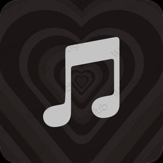 Ästhetische Music App-Symbole