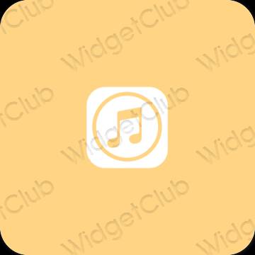 Estetis jeruk Music ikon aplikasi