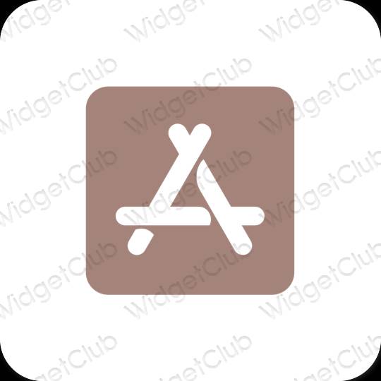 Estetis cokelat AppStore ikon aplikasi