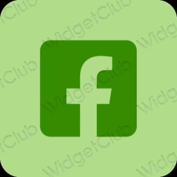 Estética Facebook iconos de aplicaciones