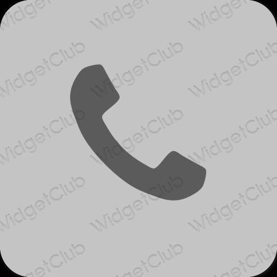 Estetski siva Phone ikone aplikacija