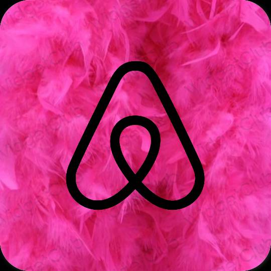 Icônes d'application Airbnb esthétiques