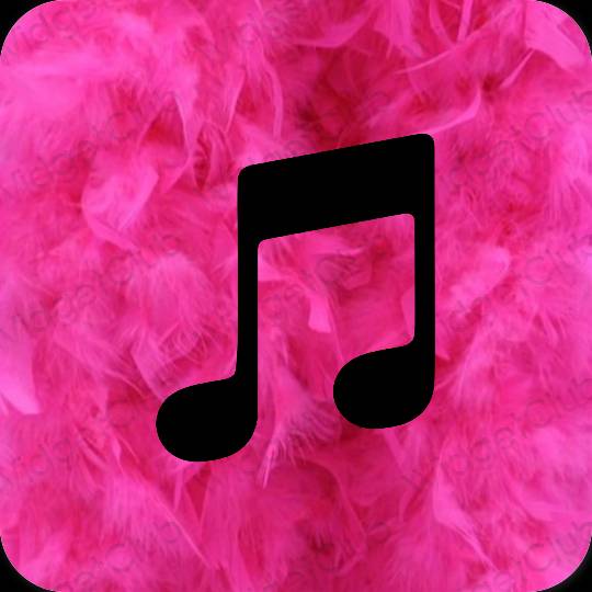 Естетски црн Apple Music иконе апликација