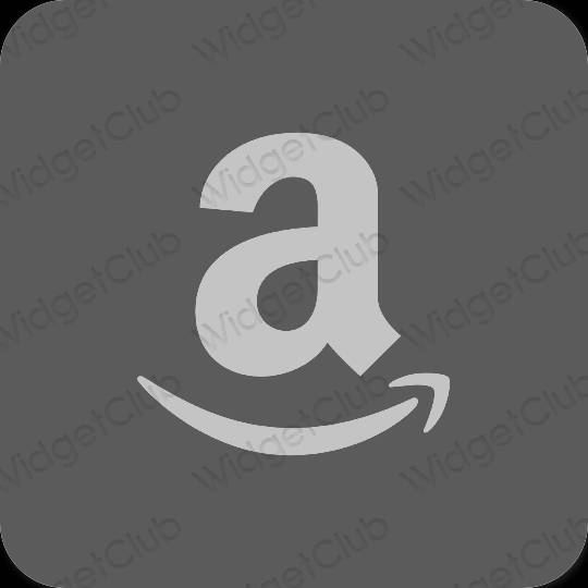 Estetické sivá Amazon ikony aplikácií