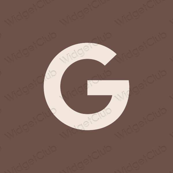 Esthetische Google app-pictogrammen