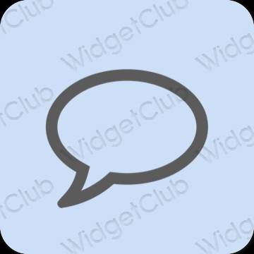 Estetisk lila Messages app ikoner