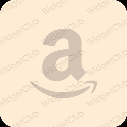 Esthétique beige Amazon icônes d'application