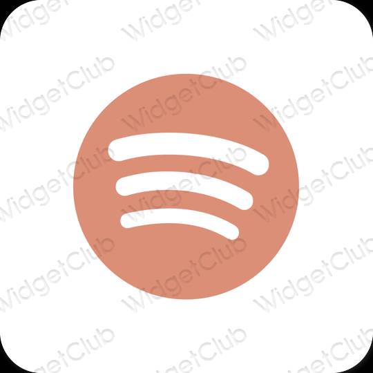 نمادهای برنامه زیباشناسی Spotify