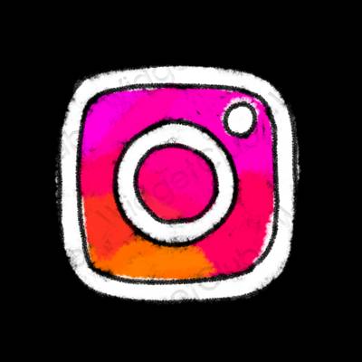 אייקוני אפליקציה Instagram אסתטיים