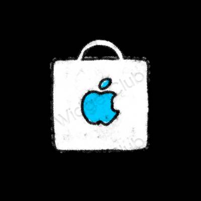 Estetické ikony aplikací Apple Store