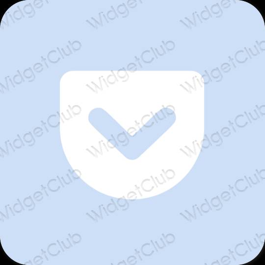Estetik ungu Pocket ikon aplikasi