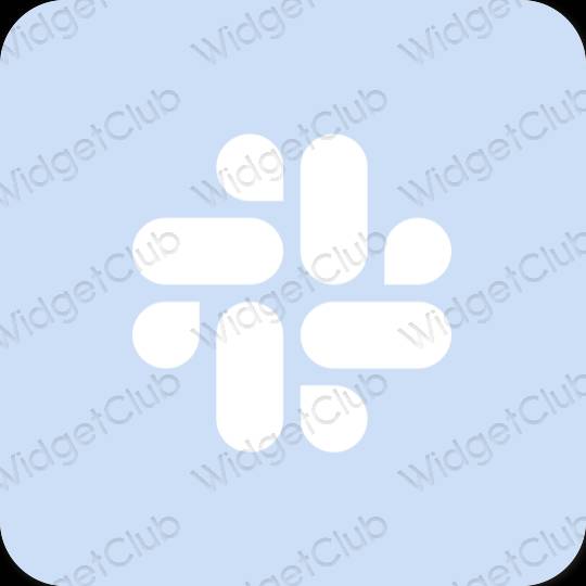 Estetický nachový Slack ikony aplikací