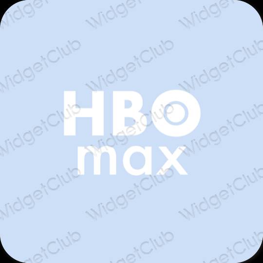 Aesthetic pastel blue HBO MAX app icons