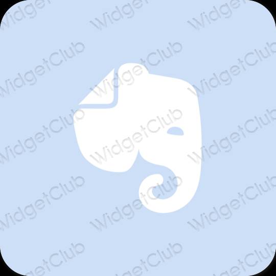 Estetický nachový Evernote ikony aplikací